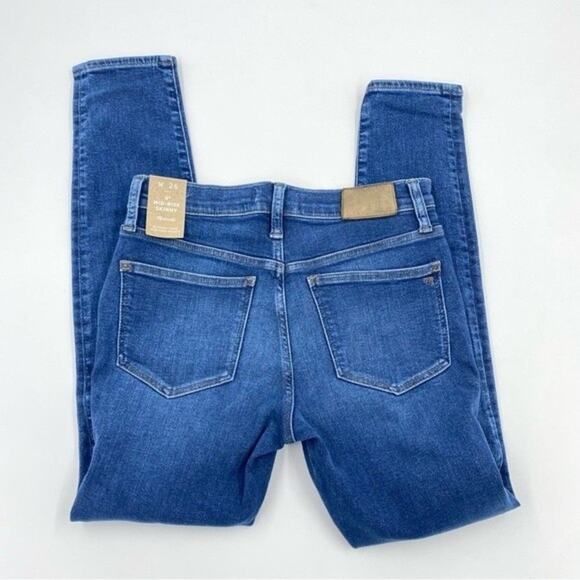 Madewell 9" Mid-Rise Skinny Jeans in Blayton Wash: TENCEL™ Denim Edition New - Picture 4 of 8